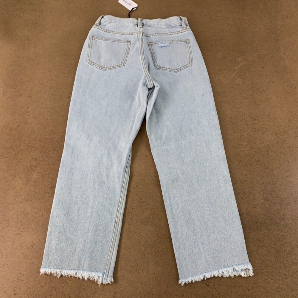 Twelve By Ontwelfth Womens 25 Acid Bleach Wash Frayed Denim Capri Jeans NWT